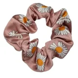 Gumica za kosu sa dezenom bele rade | | Ecobeauty
