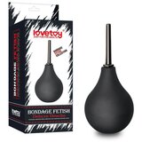 Lovetoy okrugla crna silikonska pumpica za klistiranje i intimnu higijenu LVTOY00332