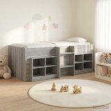  Loft krevet s ormarom 3 kom. Siva Sonoma Konstruirano drvo | shoptok.hr
