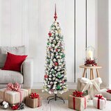 vidaXL Umestno božično drevo Zelena 150 cm PVC in Jeklo in Plastika | Shoptok.si