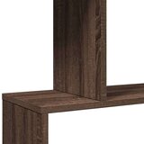 vidaXL Pregrada s knjižno omaro 6-nadstr. rjavi hrast 70x24x193 cm | Shoptok.si