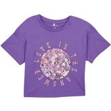 name it Majice s kratkimi rokavi NKFBOLETTE SS LOOSE SHORT TOP Vijolična Cene