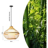  Immax 08256L - Visilica na sajli PINCHOS 1xE27/40W/230V prečnik 40 cm bambus | Eponuda.com