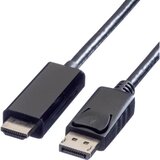 Value DisplayPort / HDMI adapterski kabel DisplayPort vtič\, HDMI-A vtič 7.50 m črna 11.99.5789 zaščiten DisplayPort kabel, (20415247) Cene