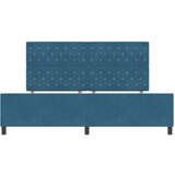 vidaXL Postelja Temno Modra 200x200 cm Žamet, (22049485) | Shoptok.si