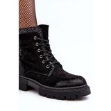 Boto Women's Decorated Lace-up Ankle Boots Black Santelia | ePonuda.com