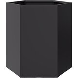 Maison Chic Vrtno cvetlično korito - Cvetlični Lonec črno šestkotno 46x40x45 cm jeklo, (21789809) | Shoptok.si