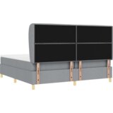  Box Spring postelja z vzmetnico - Svetlo siva, 200x200 cm, Tkanina, (22052634) | Shoptok.si
