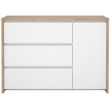 Tvilum Bela/v naravni barvi komoda v hrastovem dekorju 119x84x48 cm Next – | Shoptok.si