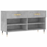  Klupa za cipele siva boja betona 102x35x55 cm konstruirano drvo | shoptok.hr