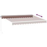 Tenda na ručno uvlačenje s LED smeđa 350 x 250 cm | Eponuda.com