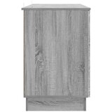  Stol s policom Siva sonoma 142 5 x 50 x 75 cm Konstruirano drvo - Siva sonoma | shoptok.hr