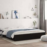 vidaXL Okvir kreveta s ladicama crni 160x200 cm konstruirano drvo | shoptok.hr