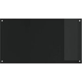  Kuhinjski zid Crna 110 x 60 cm Staklo otporno na udarce | Shoptok.si