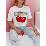 DStreet T-shirt damskie oversize z wiśniami BLINKPOP biały | Shoptok.si