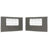 vidaXL Stranska stena zabavnega šotora 2 pcs 400 x 195 cm Antracit, (5000219060) | Shoptok.si