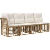  Zunanja garnitura za sedenje 9 pcs Naravna in krem bela, (5000271852) | Shoptok.si