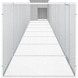  Kavez za kokoši sivi 900x91x100 cm od pocinčanog čelika | shoptok.hr
