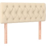 Maison Chic posteljno vzglavje - vzglavna omarica - nočna omarica krem 100x7x78/88 cm blago, (21705307) Cene