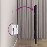 Zidno uzglavlje crni 81x3x91,5 cm od masivne borovine | Eponuda.ba