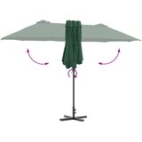  Vrtni suncobran Zelena 370 x 197 x 239 cm Poliester i aluminij | shoptok.hr