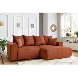 Bobochic Paris Narančasta baršunasti kutna garnitura Enjoy – | shoptok.hr