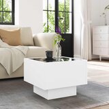  Bočni stolić LED bijeli 40 x 40 x 30 cm od konstruiranog drva | Eponuda.com