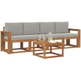  Set vanjskih sofa 5 kom. Prirodna i svijetlo siva | shoptok.hr