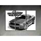 Ručno slikane slike na platnu pop art ford mustang
