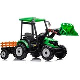 Ramiz Otroški traktor little rider 24V s priklico zelena 400W | Shoptok.si