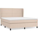 vidaXL Box spring postelja z vzmetnico kapučino 180x200cm umetno usnje, (20895127) Cene