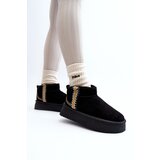 Boto Platform Snow Boots with Pattern Black Udra | Shoptok.si