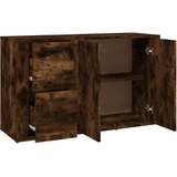  Komoda boja dimljenog hrasta 100x33x59,5 cm konstruirano drvo | shoptok.hr