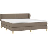  Krevet s oprugama i madracem smeđesivi 180x200 cm tkanina | shoptok.hr