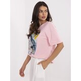 Italy Moda T-shirt-MI-TS-M3221-1.20P-light pink | shoptok.hr