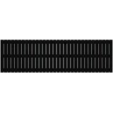  Zidno uzglavlje crni 204x3x60 cm od masivne borovine | shoptok.hr