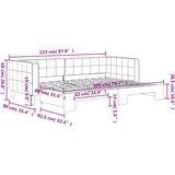  Dnevni krevet na razvlačenje tamnozeleni 80 x 200 cm baršunasti | shoptok.hr