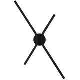 Nova Luce Mat crna LED zidna lampa aluminijska s mogućnosti zatamnjivanja Akro – | shoptok.hr