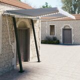 vidaXL automatska tenda sa senzorom LED 3 x 2,5 m plavo-bijela Cijene