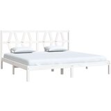  posteljni okvir bel iz trdne borovine 200x200 cm, (20646842) | Shoptok.si