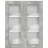  Viseča omarica s polico Riga Betonsko siva 80 x 31 x 100 cm | Shoptok.si