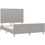  Za krevet s uzglavljem svjetlosivi 140x200 cm od tkanine | shoptok.hr