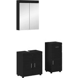  Set namještaja za kupaonicu TULUM Crna Konstruirano drvo | shoptok.hr