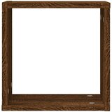  Zidne kockaste police 6 kom smeđi hrast 30x15x30 cm | shoptok.hr