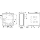 Vortice kopalniški nadometni centrifugalni ventilator vort quadro medio (11944) | Shoptok.si