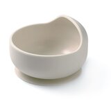 BabyOno silikonska zdjelica s vakuumom 350 ml 6 m+, bež | shoptok.hr