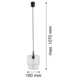  Argon 3275 - Luster na sajli NEWA 1xE27/15W/230V proziran | Eponuda.com