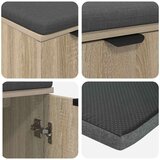  Haldna klop z blazino z vrati Sonoma hrast 60 x 38 x 46 cm, (5000155684) | Shoptok.si