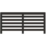 vidaXL Pokrov za radiator črn 175x20x82 cm inženirski les | Shoptok.si