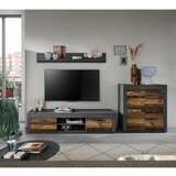 MID.YOU Dnevni Regal Jam, Videz Starega Lesa, 3-Delni | Shoptok.si